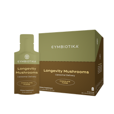 Longevity mushrooms supplement boxes and pouches